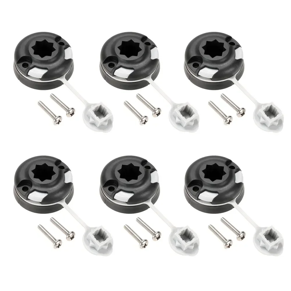 Fishing Kayak Rod Holder - 8/6/4/1 pièces, Base de montage d'étoile