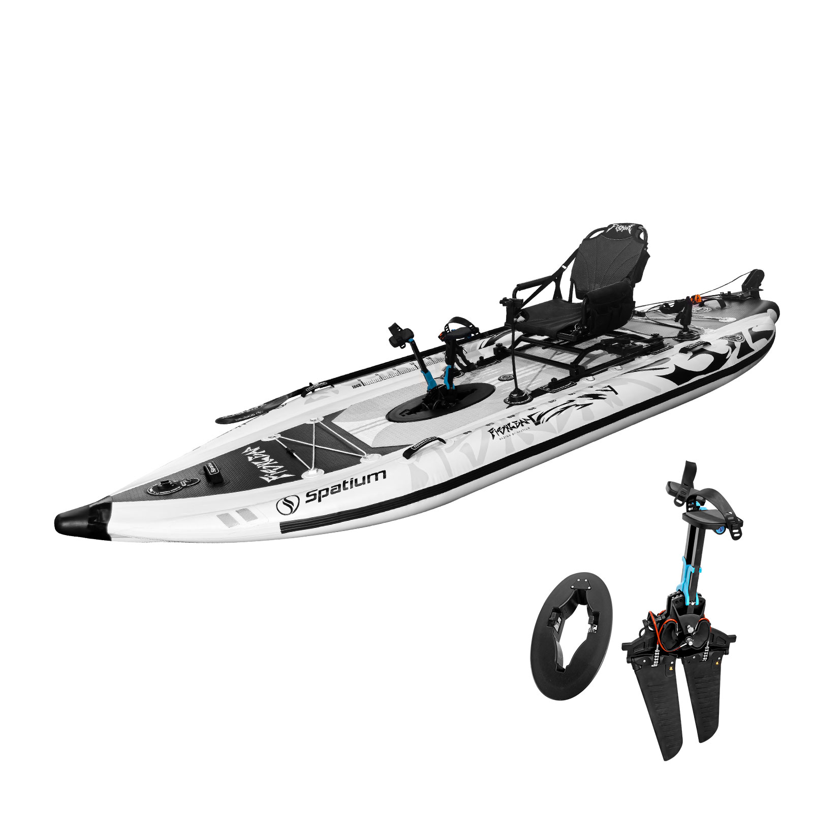 Kayak gonflable Spatium 11,5 p - Fishing Kayak Seat avis et prix